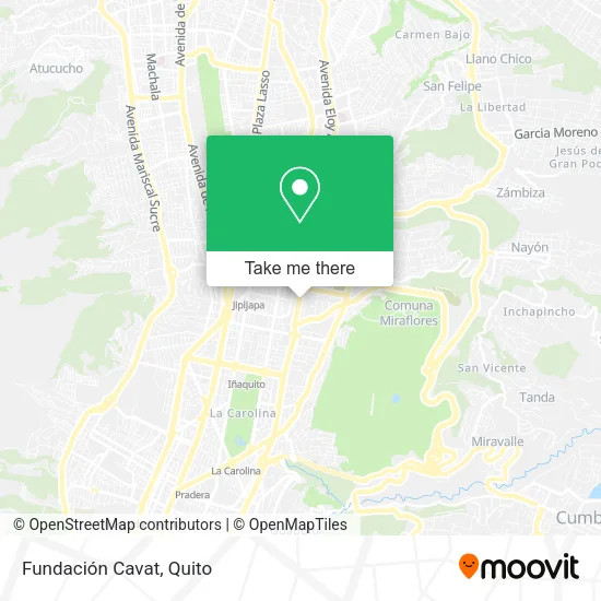 Mapa de Fundación Cavat