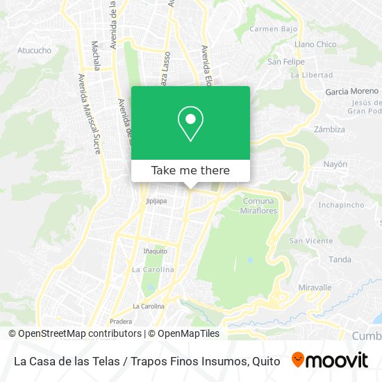 La Casa de las Telas / Trapos Finos Insumos map