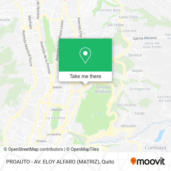 PROAUTO - AV. ELOY ALFARO (MATRIZ) map