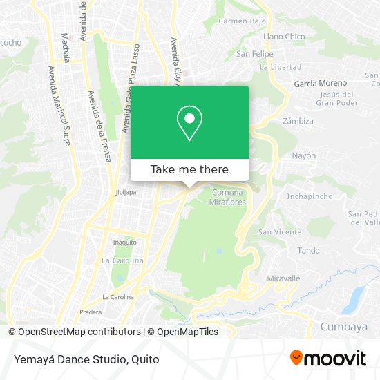 Mapa de Yemayá Dance Studio
