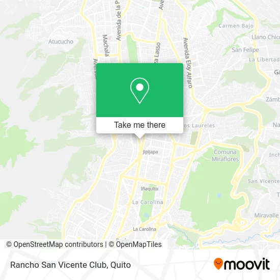 Rancho San Vicente Club map