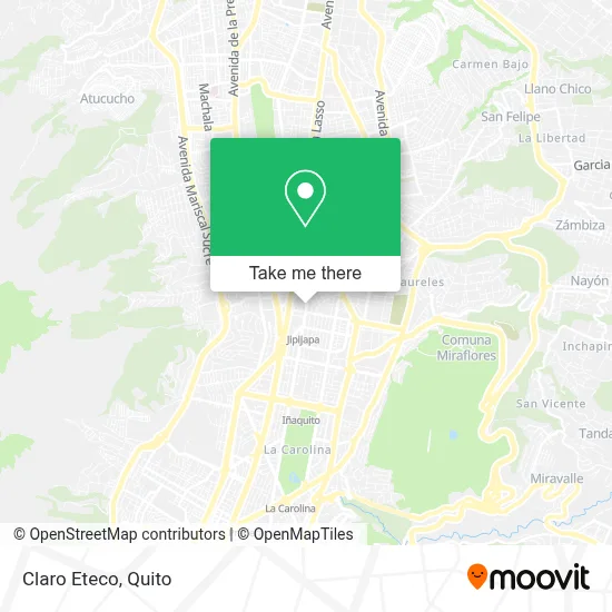 Claro Eteco map