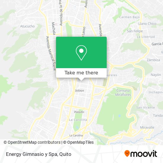 Mapa de Energy Gimnasio y Spa