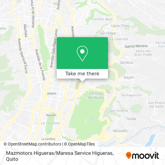 Mapa de Mazmotors Higueras / Maresa Service Higueras