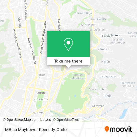 Mapa de MB sa Mayflower Kennedy