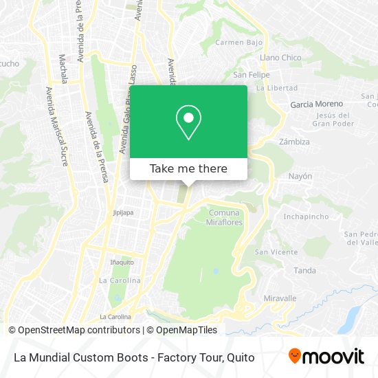 La Mundial Custom Boots - Factory Tour map