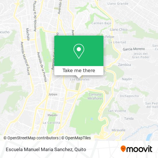 Mapa de Escuela Manuel Maria Sanchez