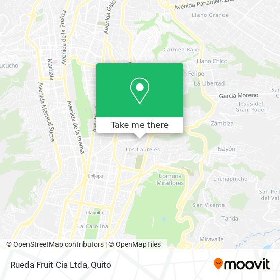 Mapa de Rueda Fruit Cia Ltda
