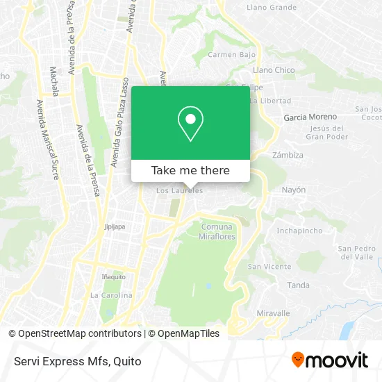 Servi Express Mfs map