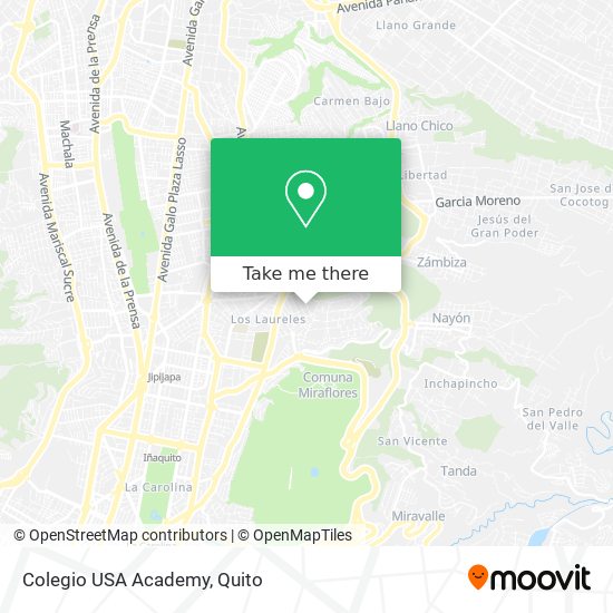 Colegio USA Academy map