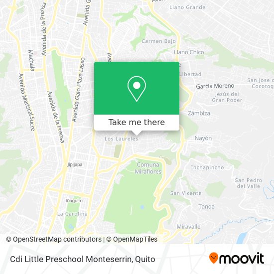 Cdi Little Preschool Monteserrin map