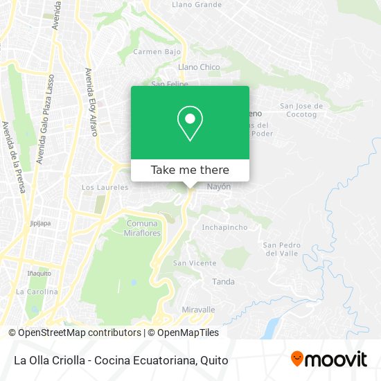 La Olla Criolla - Cocina Ecuatoriana map