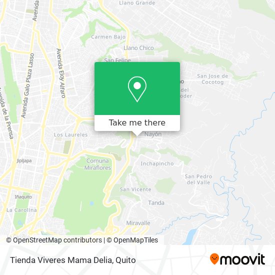 Mapa de Tienda Viveres Mama Delia