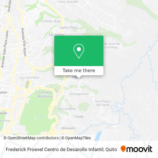 Mapa de Frederick Froevel Centro de Desarollo Infantil