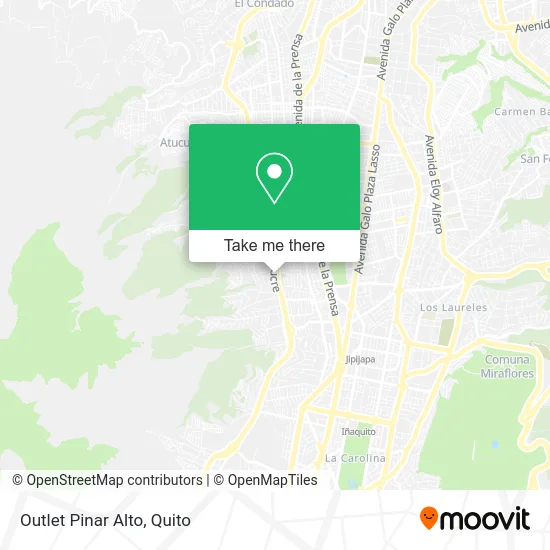 Outlet Pinar Alto map
