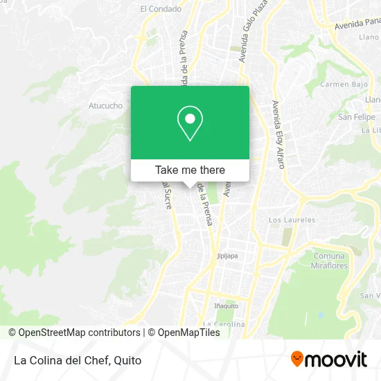La Colina del Chef map
