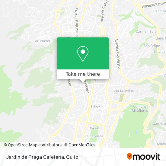 Jardin de Praga Cafeteria map