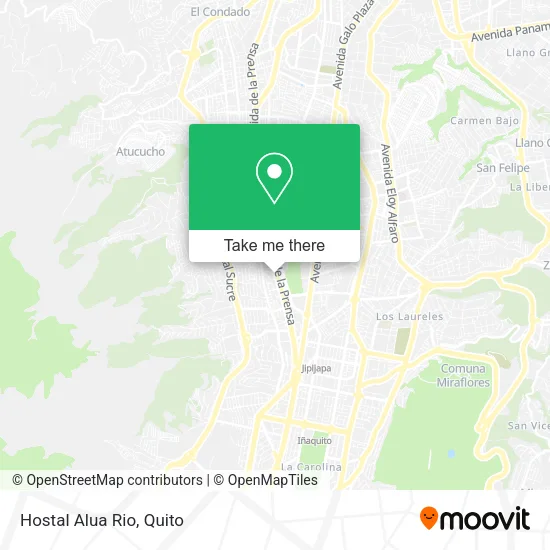 Hostal Alua Rio map