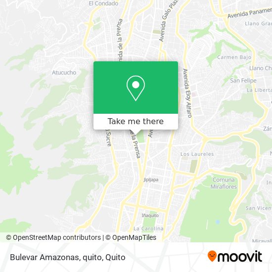 Mapa de Bulevar Amazonas, quito