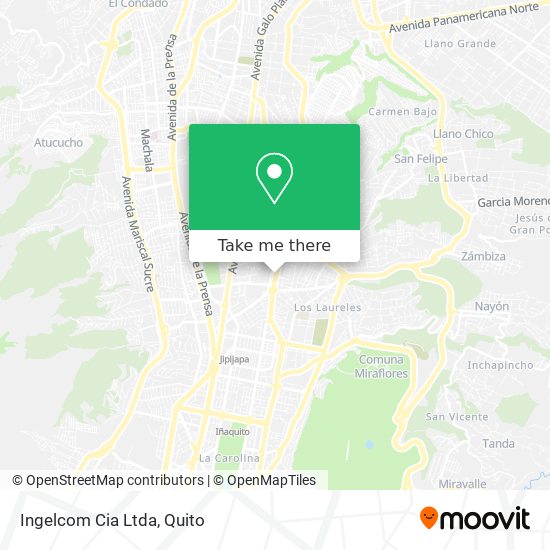 Mapa de Ingelcom Cia Ltda