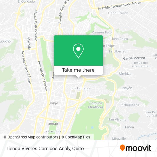 Tienda Viveres Carnicos Analy map