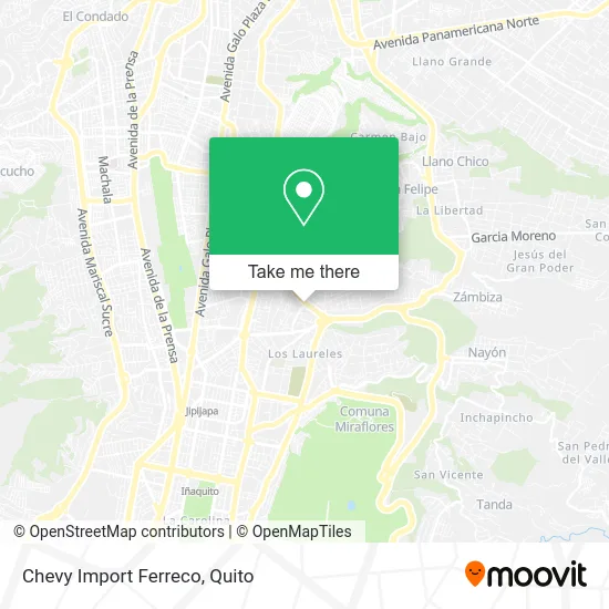 Chevy Import Ferreco map