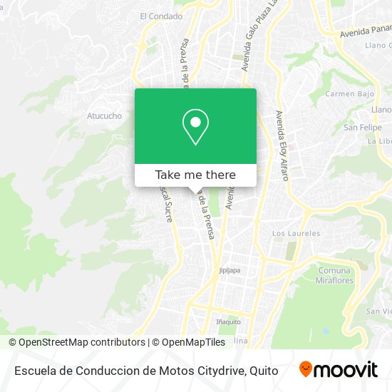 Escuela de Conduccion de Motos Citydrive map