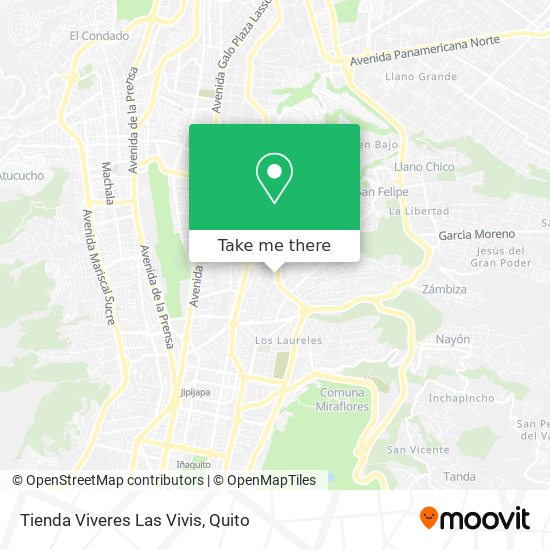 Mapa de Tienda Viveres Las Vivis