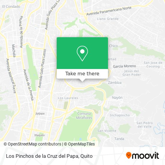 Los Pinchos de la Cruz del Papa map