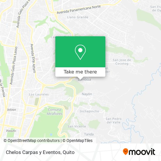 Chelos Carpas y Eventos map