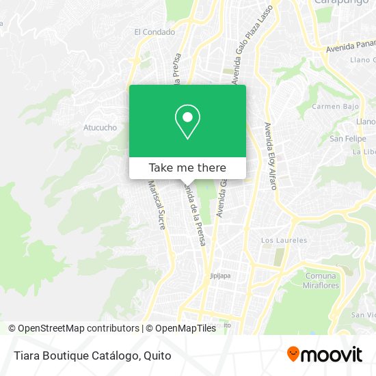 Tiara Boutique Catálogo map