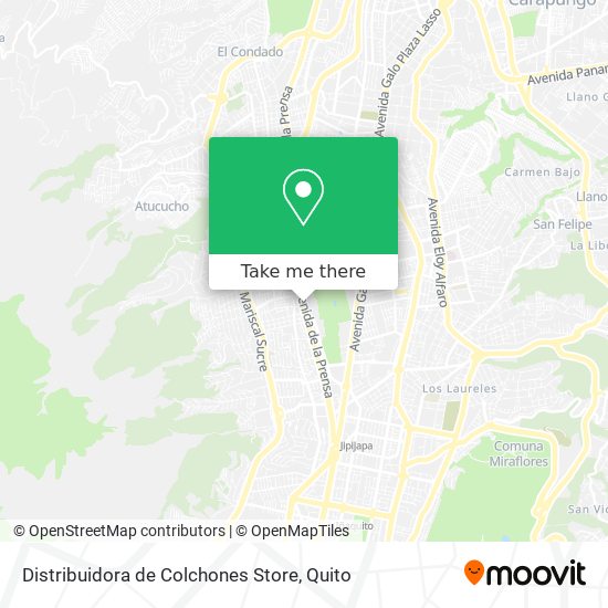 Distribuidora de Colchones Store map