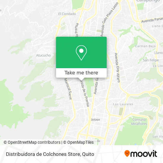 Distribuidora de Colchones Store map