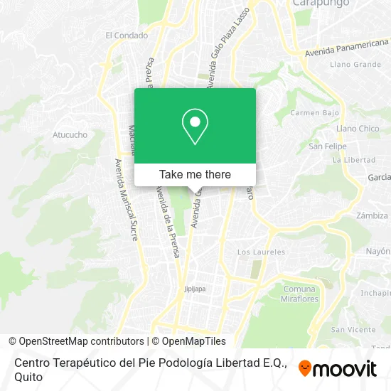 Centro Terapéutico del Pie Podología Libertad E.Q. map