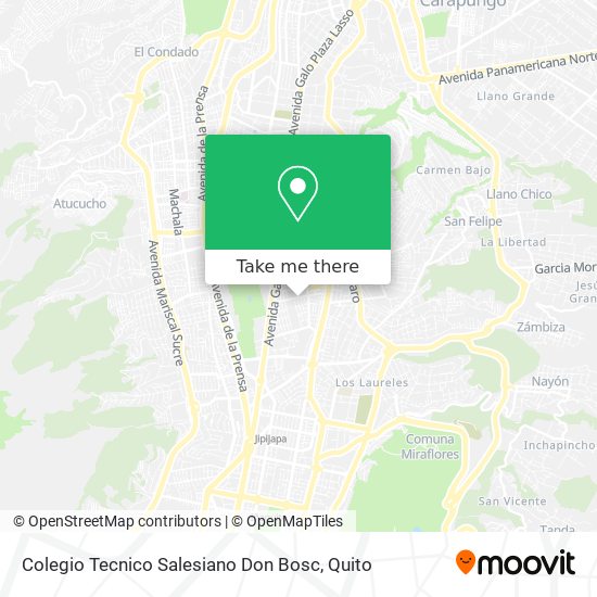 Mapa de Colegio Tecnico Salesiano Don Bosc