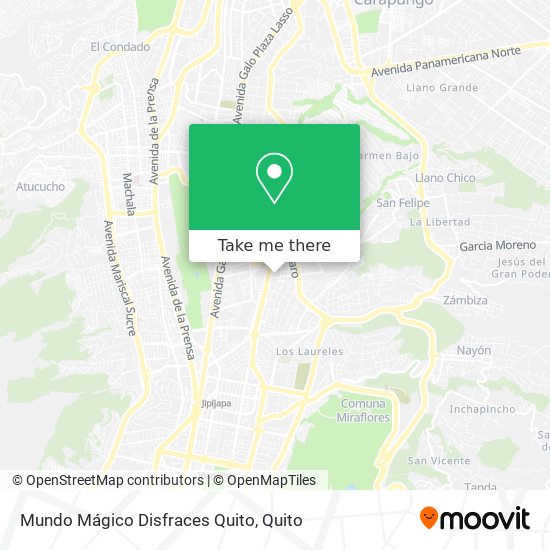 Mundo Mágico Disfraces Quito map