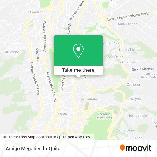 Mapa de Amigo Megatienda