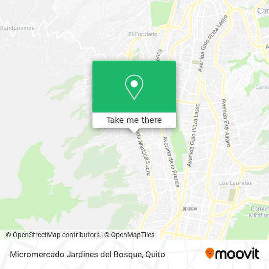 Micromercado Jardines del Bosque map