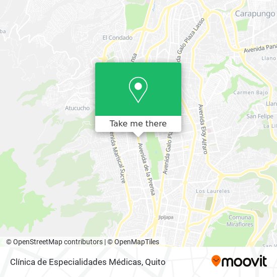 Clínica de Especialidades Médicas map