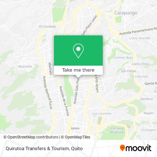 Quirutoa Transfers & Tourism map