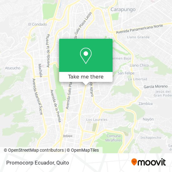 Promocorp Ecuador map