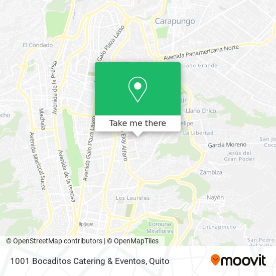 1001 Bocaditos Catering & Eventos map