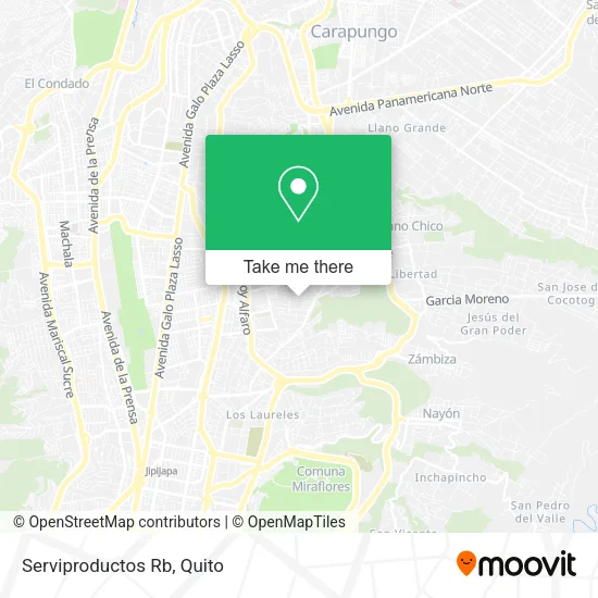 Serviproductos Rb map