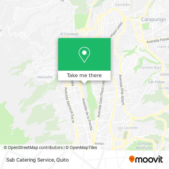 Mapa de Sab Catering Service