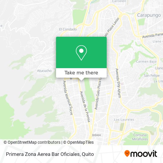 Mapa de Primera Zona Aerea Bar Oficiales