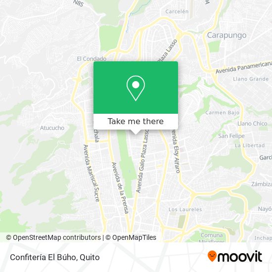 Mapa de Confitería El Búho