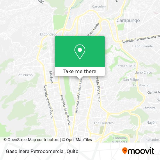 Gasolinera Petrocomercial map