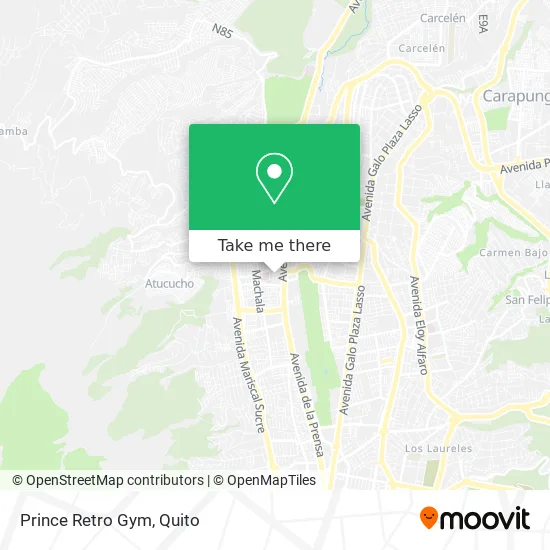 Prince Retro Gym map