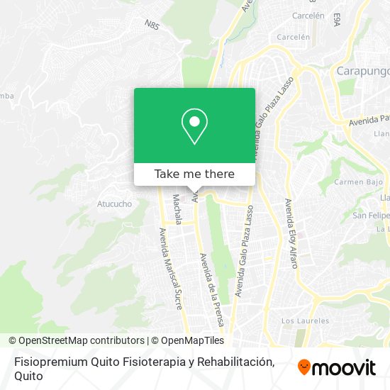 Mapa de Fisiopremium Quito Fisioterapia y Rehabilitación
