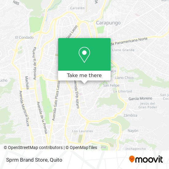 Mapa de Sprm Brand Store